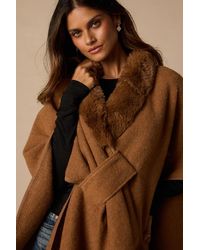Lulus - Indulgence Faux Fur Wrap Scarf - Lyst