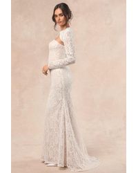 Lulus - Neska And Lace Maxi Dress And Shrug Set - Lyst