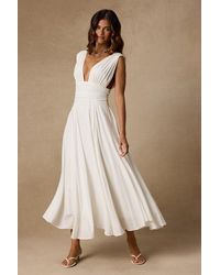 Lulus - Jaden Sleeveless Midi Dress - Lyst