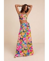 Lulus - Bloom With A View Floral Print Two-Piece Maxi Dress - Lyst