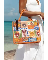 Lulus - Delia Multi Beaded Tote Bag - Lyst