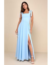 Lulus - Love Me Forever Square Neck Maxi Dress - Lyst