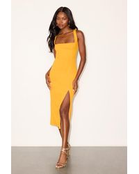 Lulus - Davana Cutout Midi Dress - Lyst