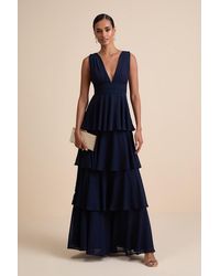 Lulus - Amazing Evening Tiered Maxi Dress - Lyst