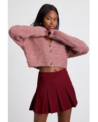 Lulus - Alyne Knit Mid-Rise Pleated Mini Skirt - Lyst