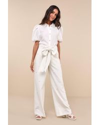 Sister Jane - Polo Pearl High-Waisted Trousers - Lyst