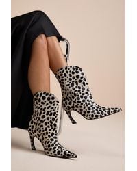 SCHUTZ SHOES - Maryann Curve Calf Hair Booties - Lyst