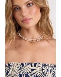 Lulus - Taye Layered Choker Necklace - Lyst