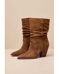 Dolce Vita - Julith Suede Stitched Slouchy Mid-Calf Boots - Lyst