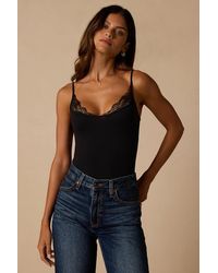 Lulus - Vera Lace Cami Bodysuit - Lyst