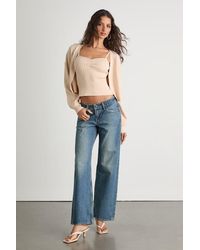 Levi's - Low Loose Medium Wash Low-Rise Wide-Leg Jeans - Lyst