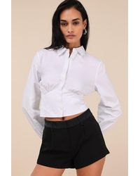 Steve Madden - Minette High-Rise Shorts - Lyst