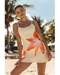 Lulus - Dulcea Floral Sleeveless Mini Dress - Lyst