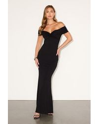 Lulus - Katerina Twist-Front Off-The-Shoulder Maxi Dress - Lyst