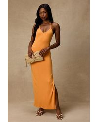 Lulus - Palani Light Jersey Knit Maxi Dress - Lyst