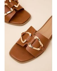 Lulus - Barrett Slide Sandals - Lyst