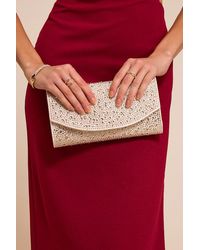 Lulus - Bindi Rhinestone Crossbody Clutch - Lyst