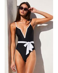 Lulus - Poolside Chic And Color Block One-Piece Swimsuit - Lyst