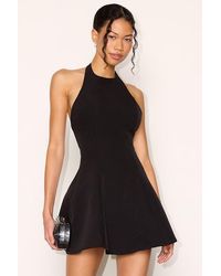 Lulus - Leda Halter Neck Skater Mini Dress - Lyst