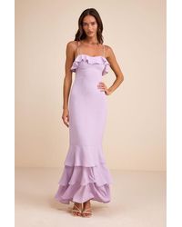 Lulus - Lively Evenings Sleeveless Tiered Maxi Dress - Lyst