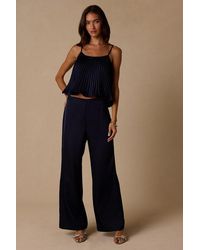 Lulus - Caspian Satin Wide-Leg Pants - Lyst