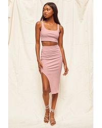 Lulus - Set For Life Ribbed Bodycon Two-Piece Dress - Lyst