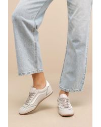 Vans - Super Lowpro Mist And Sea Leather Sneakers - Lyst