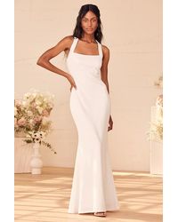 Lulus - Pure Romance Mermaid Maxi Dress - Lyst