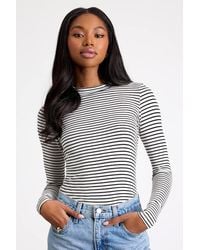 Lulus - Anything Is Posh-Ible Striped Top - Lyst