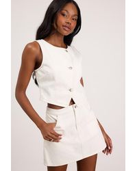 Lulus - Dayton Denim Mini Skirt - Lyst