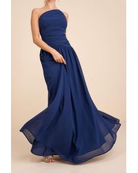 Lulus - Marcela Ruched One-Shoulder Maxi Dress - Lyst
