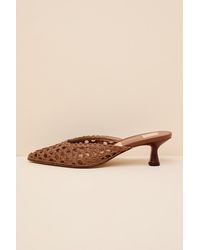 Dolce Vita - Cleo Loop Raffia Mule Pumps - Lyst