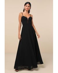 Lulus - Stunning Grace Cutout A-Line Maxi Dress - Lyst