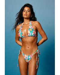 Kulani Kinis - St. Lucia Multi Tropical Floral Side-Tie Bikini Bottoms - Lyst