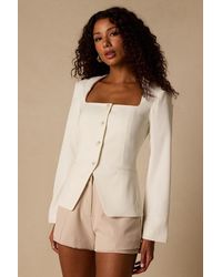 Lulus - Myanna Long Sleeve Blazer Top - Lyst