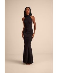Lulus - Sihana Halter Mermaid Maxi Dress - Lyst
