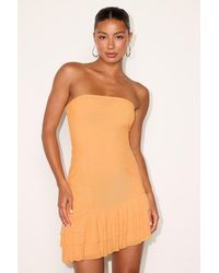 Lulus - Vedette Light Mesh Ruffled Mini Dress - Lyst