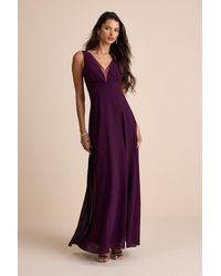 Lulus - Simply Immaculate Dark Backless Maxi Dress - Lyst