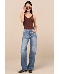Rolla's - Kate Medium Wash Mid-Rise Baggy Jeans - Lyst
