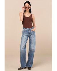 Rolla's - Kate Medium Wash Mid-Rise Baggy Jeans - Lyst
