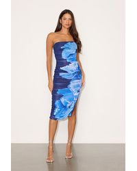 Lulus - Jeanna Floral Mesh Midi Dress - Lyst