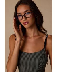 Lulus - Bushwick Tortoise Oval Light Glasses - Lyst