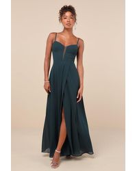 Lulus - Stunning Grace Cutout A-Line Maxi Dress - Lyst
