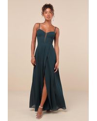 Lulus - Stunning Grace Cutout A-Line Maxi Dress - Lyst