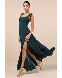 Lulus - Love Me Forever Square Neck Maxi Dress - Lyst
