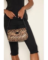 Betsey Johnson - Puffed Flap Leopard Print Shoulder Bag - Lyst