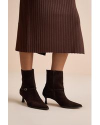 Matisse - Ilhana Chocolate Suede Leather Mid-Calf Boots - Lyst