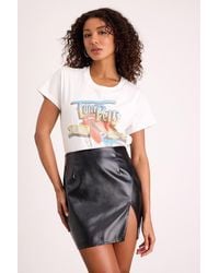 Lulus - Walking The Walk Vegan Leather Mini Skirt - Lyst