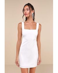 got the love emerald green satin square neck mini dress Givenchy - Sliced Mini Dress in Satin - Green - Silk - Women