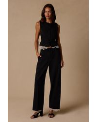 Lulus - Vesper High-Rise Lace Pants - Lyst